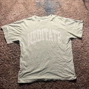 Pacsun Meditate Oversized Tee light green size XL